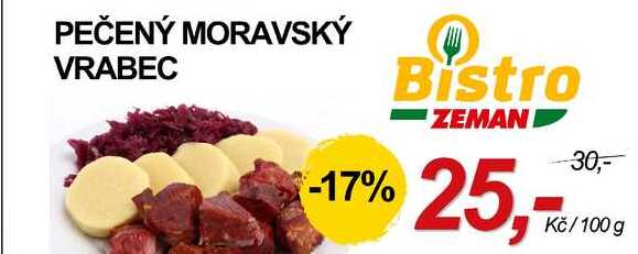 PEČENÝ MORAVSKÝ VRABEC, 100 g
