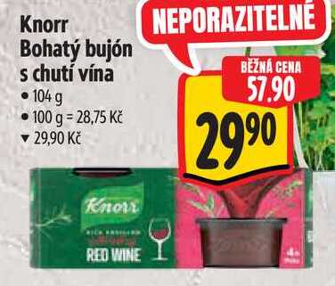 Knorr Bohatý bujón s chutí vína, 104 g 