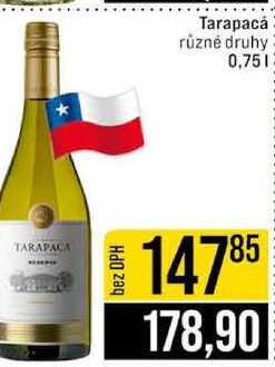 Tarapacá různé druhy 0,75l