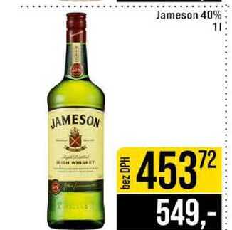 Jameson 40% 1l