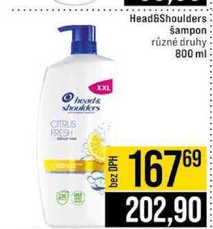 Head&Shoulders šampon různé druhy 800 ml JIP