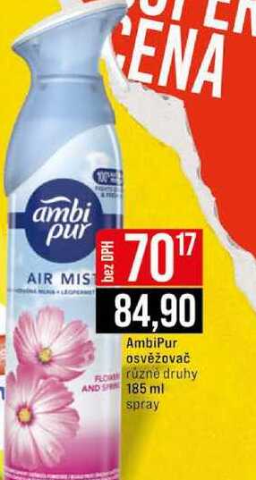 AmbiPur osvěžovač různě druhy 185 ml spray JIP