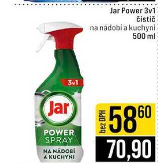 Jar Power 3v1 čistič na nádobí a kuchyni 500 ml JIP