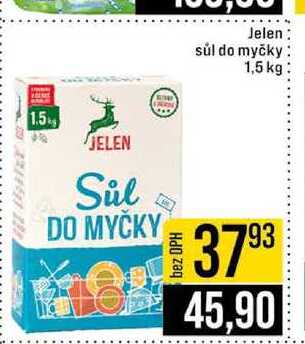 Jelen sůl do myčky 1,5 kg JIP