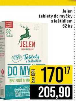 Jelen tablety do myčky s leštidlem 52 ks JIP