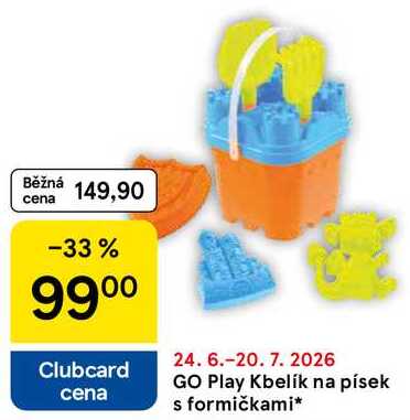 GO Play Kbelík na písek s formičkami