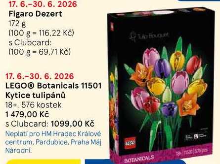 LEGO® Botanicals 11501 Kytice tulipánů 18+, 576 kostek Tesco