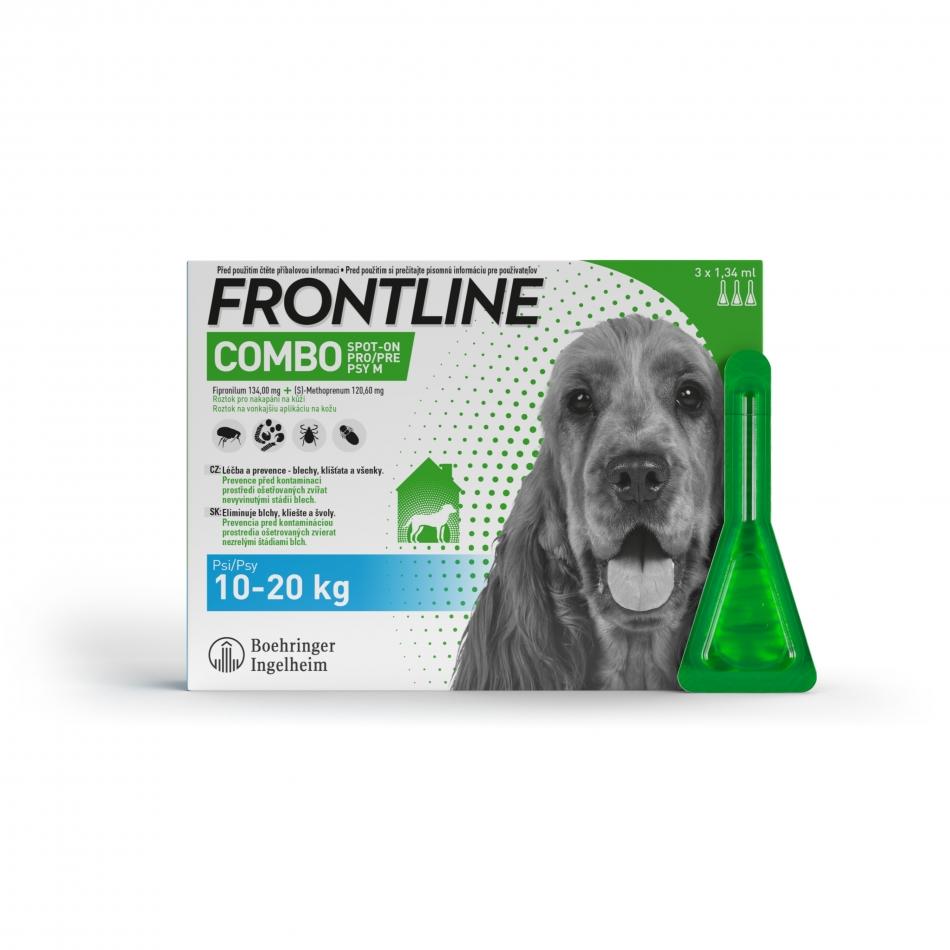 Frontline Combo spot-on pro psy M 1,34 ml 3 pipety