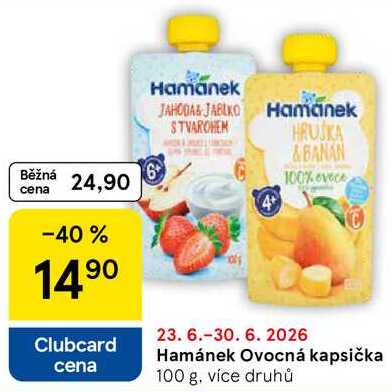 Hamánek Ovocná kapsička, 100 g, více druhů 