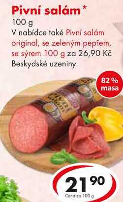 Pivní salám, 100 g 