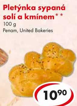 Pletýnka sypaná solí a kmínem, 100 g