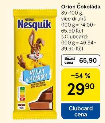 Orion Čokoláda, 85-100 g 