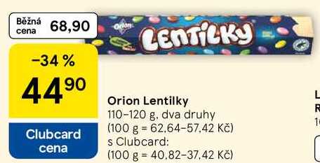 Orion Lentilky, 110-120 g 