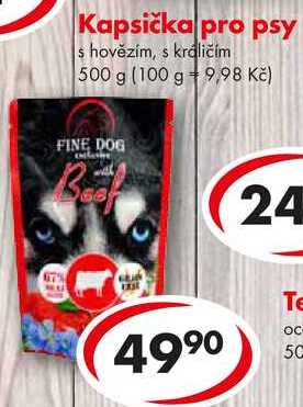Kapsička pro psy, 500 g