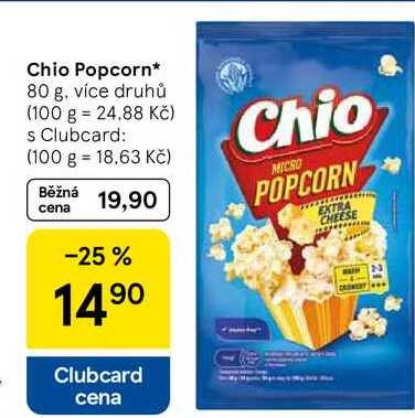 Chio Popcorn, 80 g, více druhů