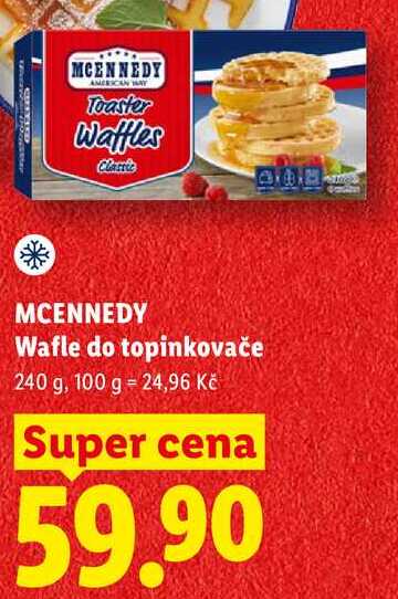 MCENNEDY Wafle do topinkovače, 240 g  