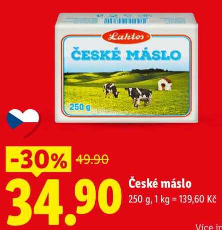 České máslo, 250 g