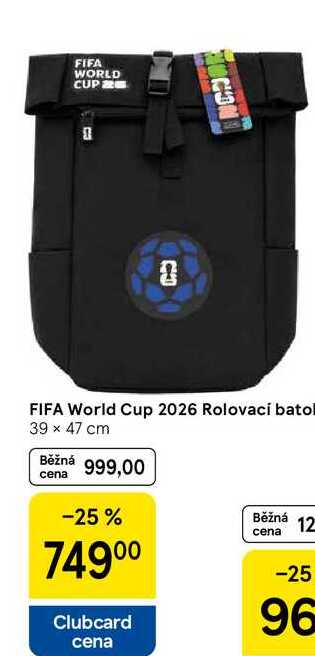 FIFA World Cup 2026 Rolovací batoh, 39 x 47 cm