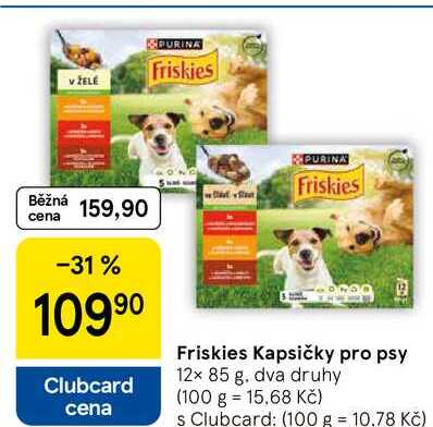 Friskies Kapsičky pro psy, 12x 85 g