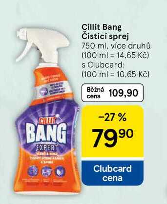 Cillit Bang Čisticí sprej, 750 ml, více druhů Tesco