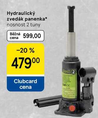 Hydraulický zvedák panenka, nosnost 2 tuny 