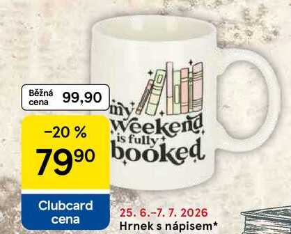 Hrnek s nápisem