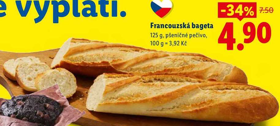 Francouzská bageta, 125 g