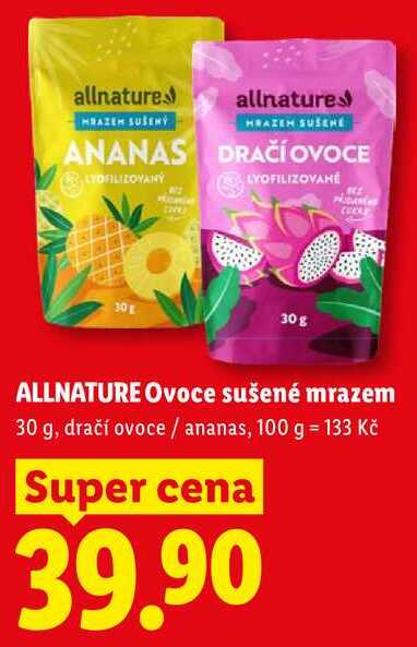 ALLNATURE Ovoce sušené mrazem, 30 g 
