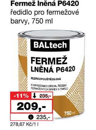 Fermež Iněná P6420 ředidlo pro fermežové barvy, 750 ml Barvy a laky drogerie 