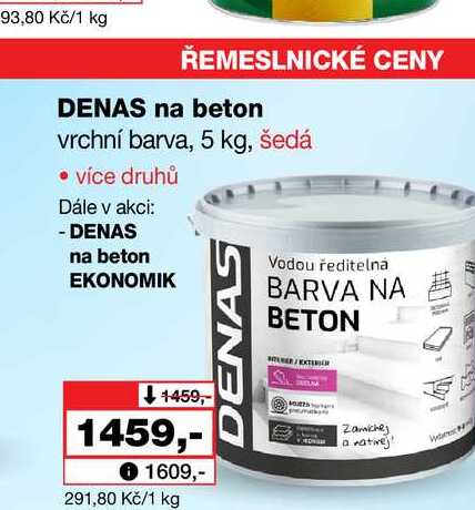 DENAS na beton vrchní barva, 5kg