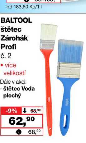 BALTOOL štětec Zárohák Profi č. 2 • více velikostí Barvy a laky drogerie 