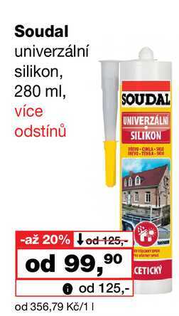 Soudal univerzální silikon, 280 ml Barvy a laky drogerie 