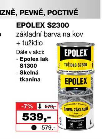 EPOLEX S2300 základní barva na kov + tužidlo Barvy a laky drogerie 