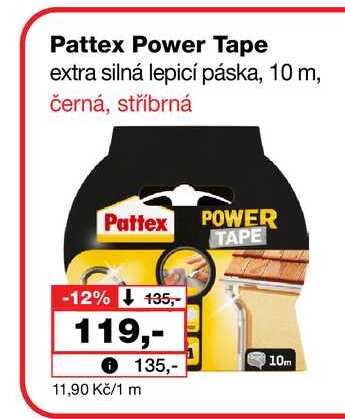 Pattex Power Tape extra silná lepicí páska, 10 m Barvy a laky drogerie 