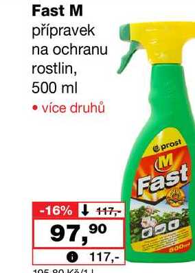 Fast M přípravek na ochranu rostlin, 500 ml Barvy a laky drogerie 