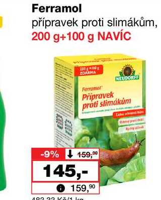 Ferramol přípravek proti slimákům, 200 g Barvy a laky drogerie 
