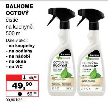 BALHOME OCTOVÝ čistič na kuchyně, 500 ml Barvy a laky drogerie 