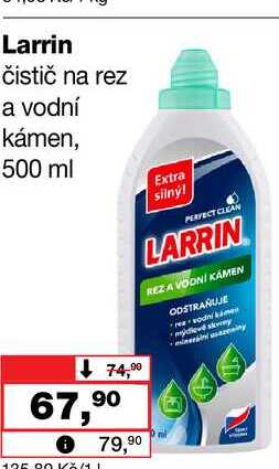 Larrin čistič na rez a vodní kámen, 500 ml