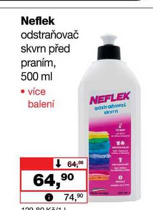 Neflek odstraňovač skvrn před praním, 500 ml Barvy a laky drogerie 