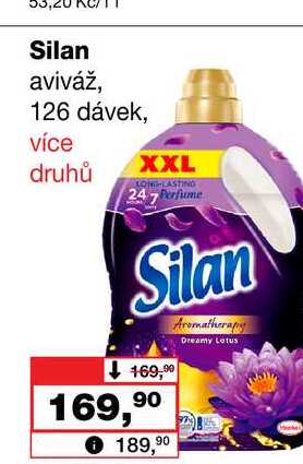 Silan aviváž, 126 dávek Barvy a laky drogerie 