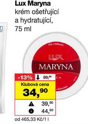 Lux Maryna krém ošetřující a hydratující, 75 ml Barvy a laky drogerie 