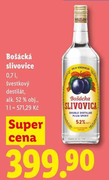 Bošácká slivovice, 0,7 l
