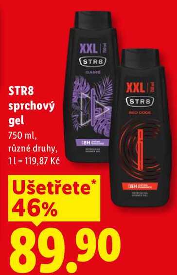 STR8 sprchový gel, 750 ml