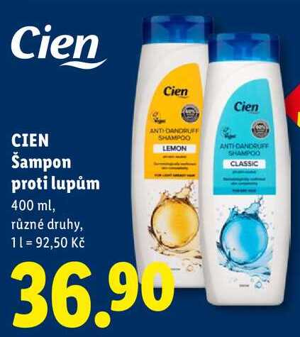 CIEN Šampon proti lupům, 400 ml Lidl