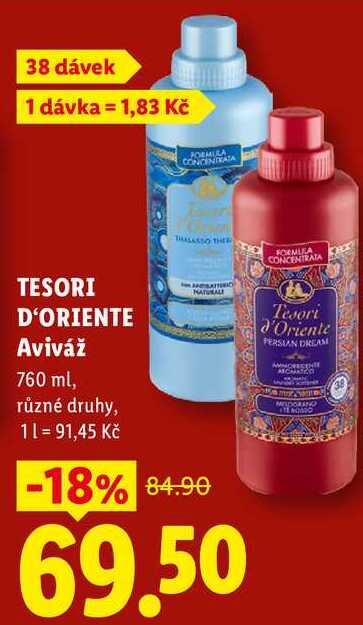 TESORI D'ORIENTE Aviváž, 760 ml Lidl