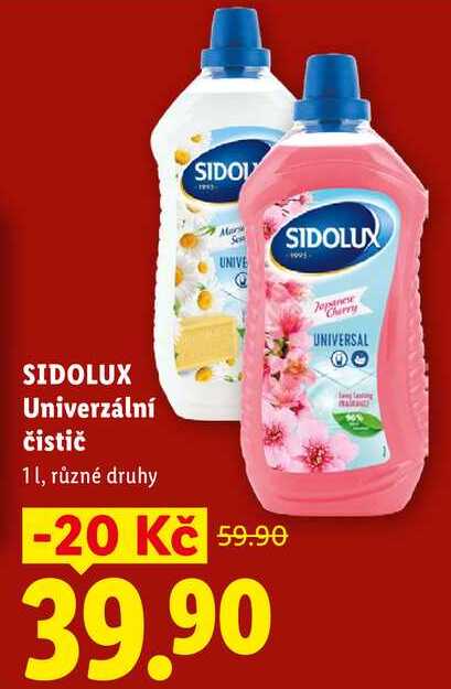 SIDOLUX Univerzální čistič, 1 l Lidl