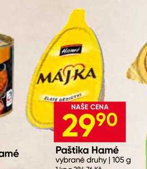 Hamé paštika 105g, různé druhy