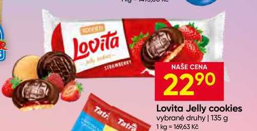 Lovita Jelly cookies vybrané druhy 135 g