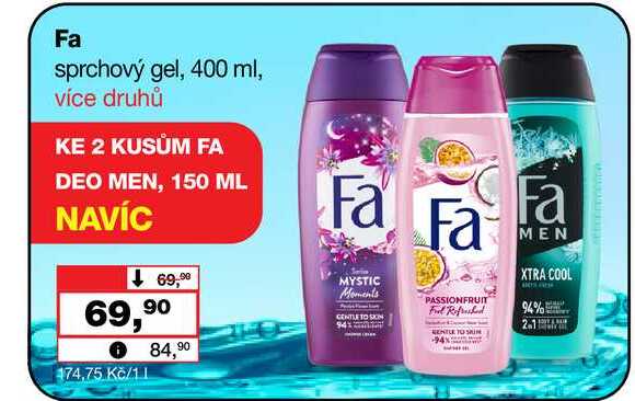Fa sprchový gel, 400 ml Barvy a laky drogerie 