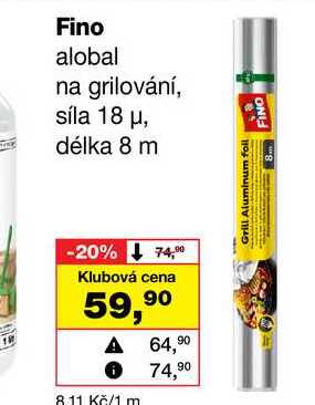 Fino alobal na grilování, síla 18 μ, délka 8 m
